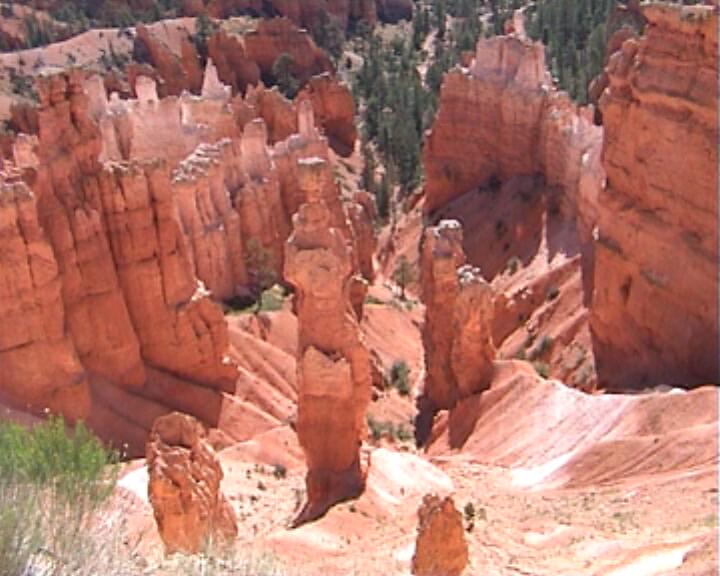 Bryce Canyon in die Tiefe gesehen