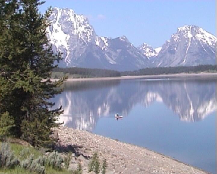 Bergmassiv des Grand Teton National Park