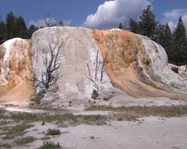 Kalksinterterassen von Mammoth Springs