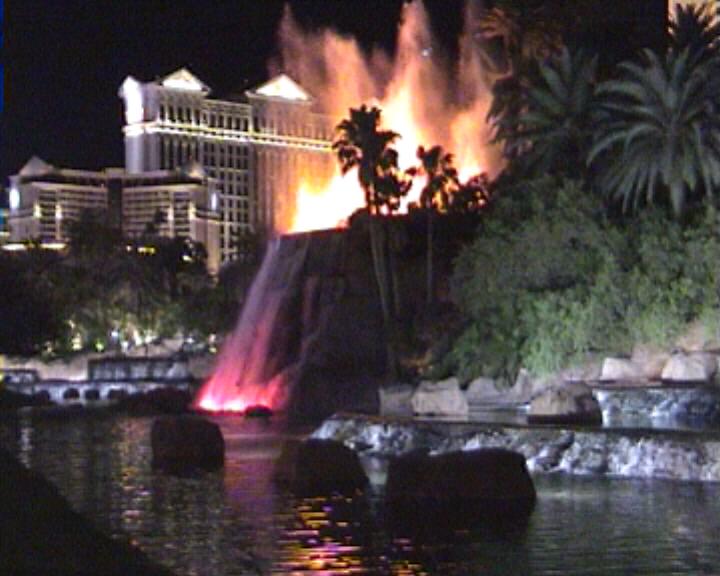 Ein Vulkan mitten in Las Vegas